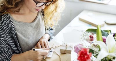 Preparing a gift on free time and focus